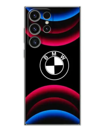 Чехол для Samsung Galaxy S25 Ultra с картинкой «Логотип BMW и неоновые дуги» Чехол для Samsung Galaxy S25 Ultra с картинкой «Логотип BMW и неоновые дуги»