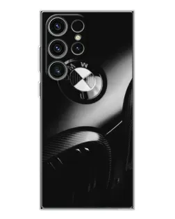 Чехол для Samsung Galaxy S25 Ultra с картинкой «Эмблема BMW — макро»