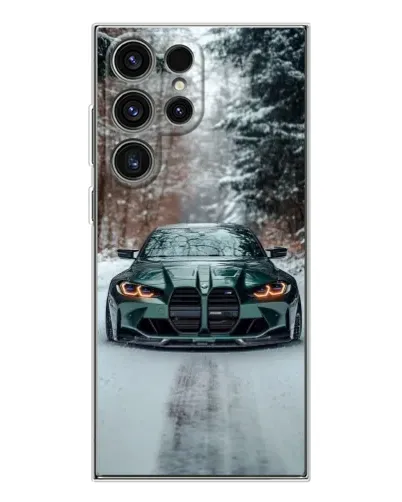 Чехол для Samsung Galaxy S25 Ultra с картинкой «BMW в зимнем лесу» Чехол для Samsung Galaxy S25 Ultra с картинкой «BMW в зимнем лесу»