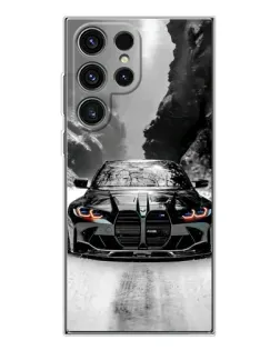 Чехол для Samsung Galaxy S25 Ultra с картинкой «BMW — акварельный дрифт»