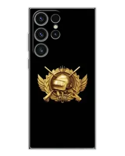 Чехол для Samsung Galaxy S25 Ultra с картинкой «PUBG — оранжевый градиент»