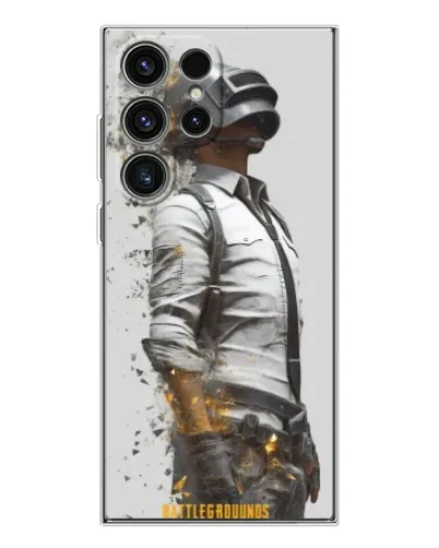 Чехол для Samsung Galaxy S25 Ultra с картинкой «PUBG — боец в пыли»