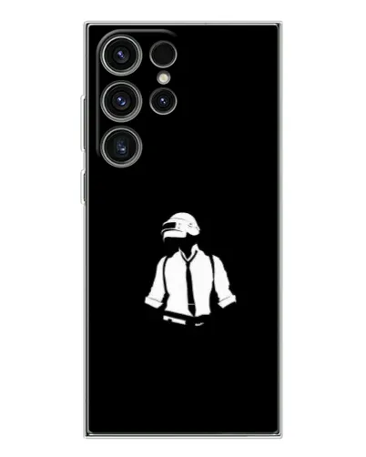 Чехол для Samsung Galaxy S25 Ultra с картинкой «PUBG — белый шлем»