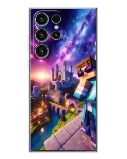 Чехол для Samsung Galaxy S25 Ultra с картинкой «Стив и космос»