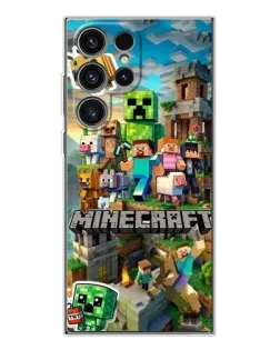 Чехол для Samsung Galaxy S25 Ultra с картинкой «Замок Minecraft»
