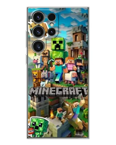 Чехол для Samsung Galaxy S25 Ultra с картинкой «Замок Minecraft»