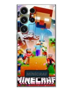 Чехол для Samsung Galaxy S25 Ultra с картинкой «Minecraft герои игры»