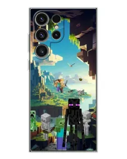 Чехол для Samsung Galaxy S25 Ultra с картинкой «Эндермен в лесу»