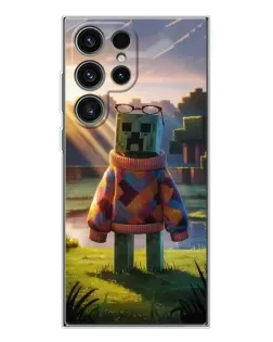 Чехол для Samsung Galaxy S25 Ultra с картинкой «Крипер в свитере»