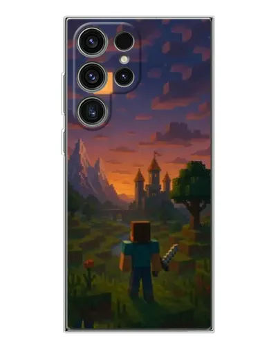 Чехол для Samsung Galaxy S25 Ultra с картинкой «Стив у башни»