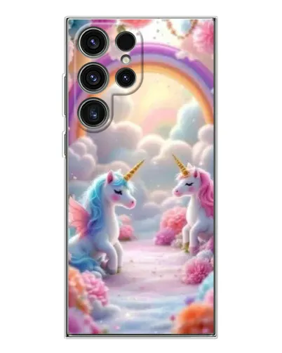 Чохол для Samsung Galaxy S25 Ultra з картинкою «Веселка і єдинороги» Чохол для Samsung Galaxy S25 Ultra з картинкою «Веселка і єдинороги»