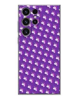 Чохол для Samsung Galaxy S25 Ultra з картинкою «Єдинороги на фіолетовому»
