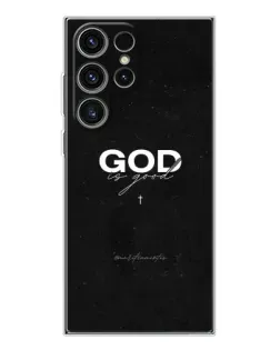 Чехол для Samsung Galaxy S25 Ultra с картинкой «GOD — Бог над всем»