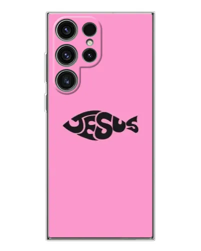 Чехол для Samsung Galaxy S25 Ultra с картинкой «Розовый символ Jesus» Чехол для Samsung Galaxy S25 Ultra с картинкой «Розовый символ Jesus»