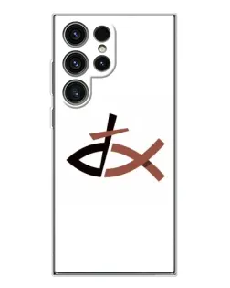 Чехол для Samsung Galaxy S25 Ultra с картинкой «Рыба и крест»