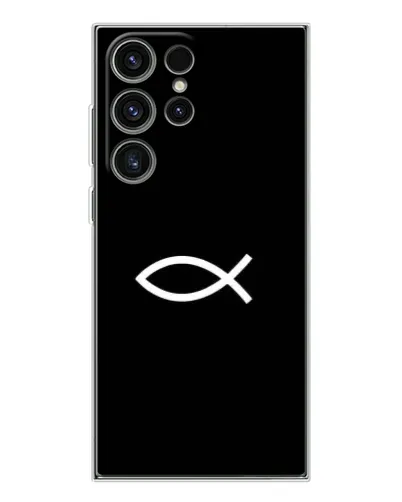 Чохол для Samsung Galaxy S25 Ultra з картинкою «Символ риби Jesus» Чохол для Samsung Galaxy S25 Ultra з картинкою «Символ риби Jesus»