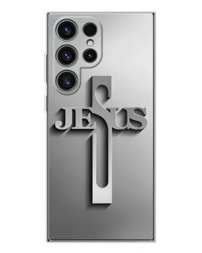 Чохол для Samsung Galaxy S25 Ultra з картинкою «Металевий хрест Jesus» Чохол для Samsung Galaxy S25 Ultra з картинкою «Металевий хрест Jesus»