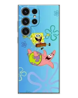 Чехол для Samsung Galaxy S25 Ultra с картинкой «Спанч Боб и Патрик»
