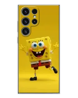 Чехол для Samsung Galaxy S25 Ultra с картинкой «Позитивный Губка Боб»