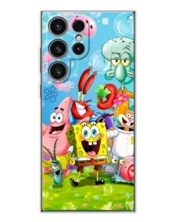 Чохол для Samsung Galaxy S25 Ultra з картинкою «Губка Боб та друзі» Чохол для Samsung Galaxy S25 Ultra з картинкою «Губка Боб та друзі»
