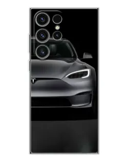 Чехол для Samsung Galaxy S25 Ultra с картинкой «Tesla Model S Look»