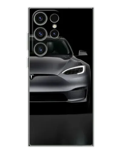 Чехол для Samsung Galaxy S25 Ultra с картинкой «Tesla Model S Look»