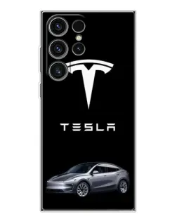 Чехол для Samsung Galaxy S25 Ultra с картинкой «Tesla Model Y»