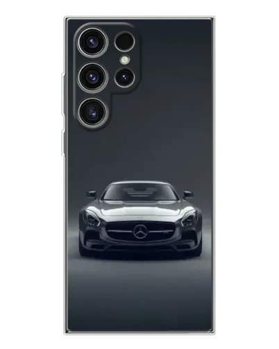 Чехол для Samsung Galaxy S25 Ultra с картинкой «Mercedes на черном» Чехол для Samsung Galaxy S25 Ultra с картинкой «Mercedes на черном»