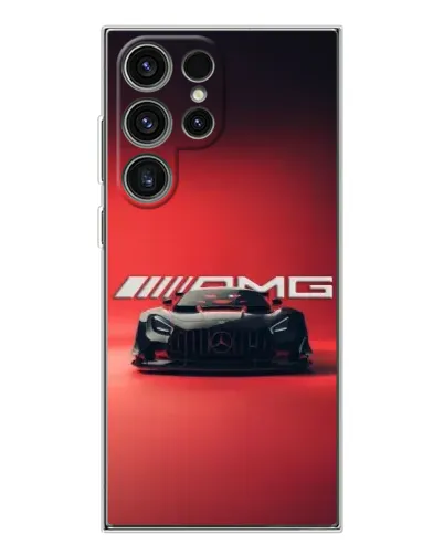 Чехол для Samsung Galaxy S25 Ultra с картинкой «Mercedes AMG — красная линия» Чехол для Samsung Galaxy S25 Ultra с картинкой «Mercedes AMG — красная линия»
