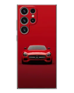 Чехол для Samsung Galaxy S25 Ultra с картинкой «Красный Mercedes AMG»