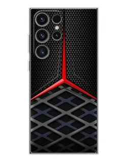 Чехол для Samsung Galaxy S25 Ultra с картинкой «Mercedes Carbon Grid»