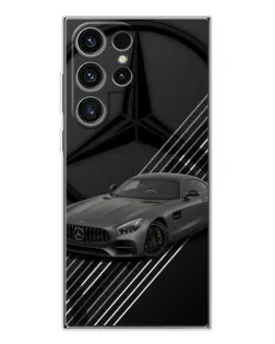 Чехол для Samsung Galaxy S25 Ultra с картинкой «Mercedes AMG — графика»