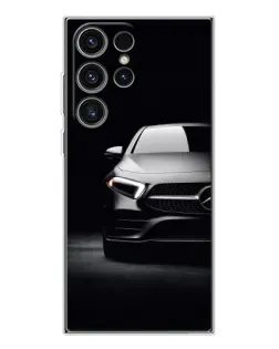 Чехол для Samsung Galaxy S25 Ultra с картинкой «Свет фар Mercedes»