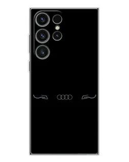 Чехол для Samsung Galaxy S25 Ultra с картинкой «Audi — световой подпись»