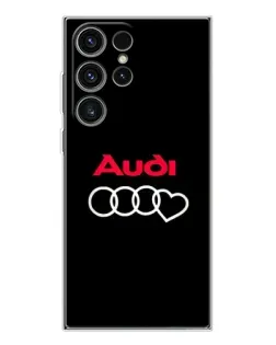 Чехол для Samsung Galaxy S25 Ultra с картинкой «Логотип Audi Heart»