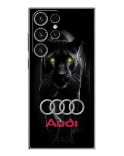 Чехол для Samsung Galaxy S25 Ultra с картинкой «Пантера и Audi»
