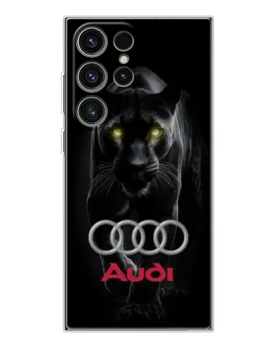 Чехол для Samsung Galaxy S25 Ultra с картинкой «Пантера и Audi» Чехол для Samsung Galaxy S25 Ultra с картинкой «Пантера и Audi»