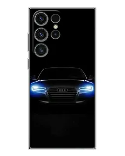 Чехол для Samsung Galaxy S25 Ultra с картинкой «Audi в неоне»