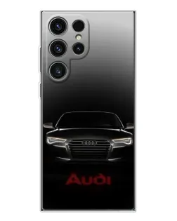 Чехол для Samsung Galaxy S25 Ultra с картинкой «Audi — градиентный контур»