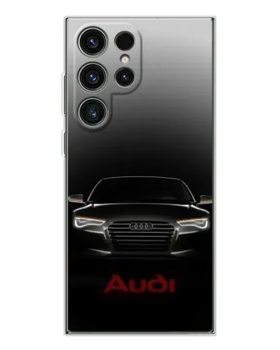 Чехол для Samsung Galaxy S25 Ultra с картинкой «Audi — градиентный контур» Чехол для Samsung Galaxy S25 Ultra с картинкой «Audi — градиентный контур»