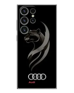 Чехол для Samsung Galaxy S25 Ultra с картинкой «Графика — пантера и Audi»