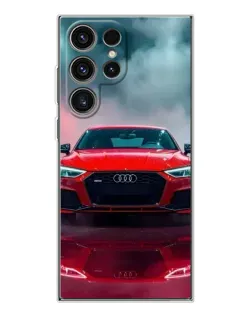 Чехол для Samsung Galaxy S25 Ultra с картинкой «Audi RS — красный стиль»