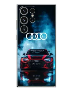 Чехол для Samsung Galaxy S25 Ultra с картинкой «Audi Sport — неон»