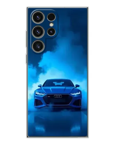 Чехол для Samsung Galaxy S25 Ultra с картинкой «Audi — голубая энергия» Чехол для Samsung Galaxy S25 Ultra с картинкой «Audi — голубая энергия»