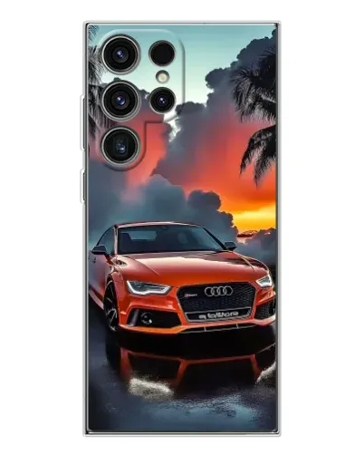 Чехол для Samsung Galaxy S25 Ultra с картинкой «Audi — закат» Чехол для Samsung Galaxy S25 Ultra с картинкой «Audi — закат»