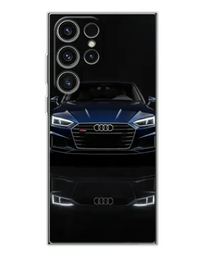 Чехол для Samsung Galaxy S25 Ultra с картинкой «Audi — ночное отражение» Чехол для Samsung Galaxy S25 Ultra с картинкой «Audi — ночное отражение»