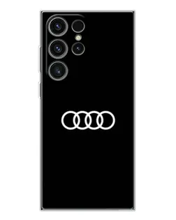 Чехол для Samsung Galaxy S25 Ultra с картинкой «Audi White Logo»