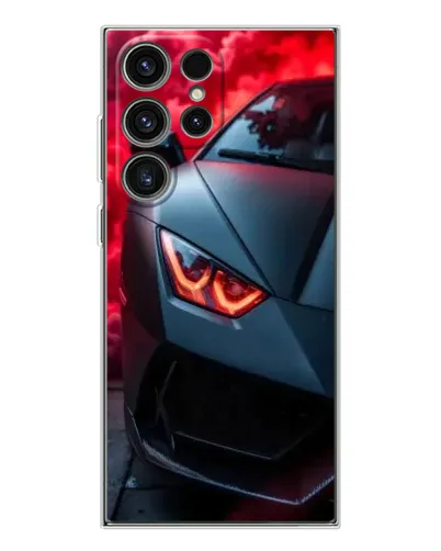Чехол для Samsung Galaxy S25 Ultra с картинкой «Lamborghini красное сияние»