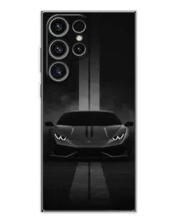 Чехол для Samsung Galaxy S25 Ultra с картинкой «Lamborghini симметрия дорог»