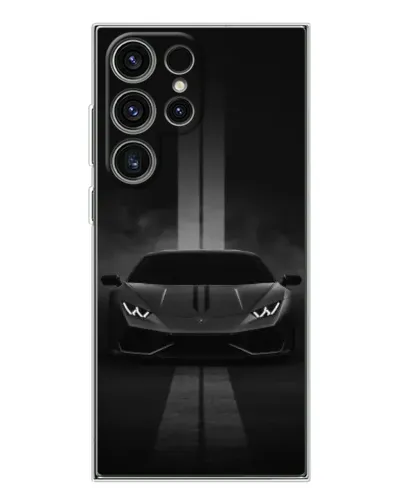 Чехол для Samsung Galaxy S25 Ultra с картинкой «Lamborghini симметрия дорог»